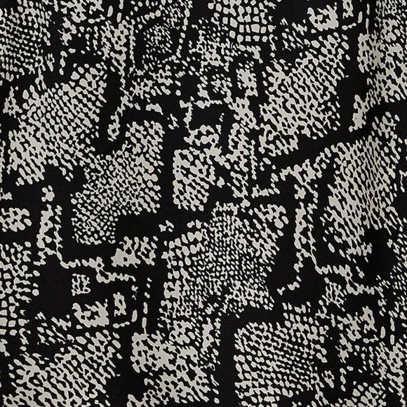 NEW Zara Silky Adjustable Tie Straps Straight Neck Printed Mini Dress Black L - Picture 8 of 9